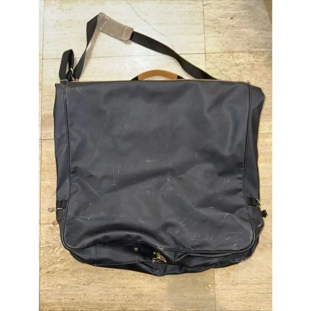 Jon Hart Design Large‎ Garment Bag Black Coated Canvas Bifold 23